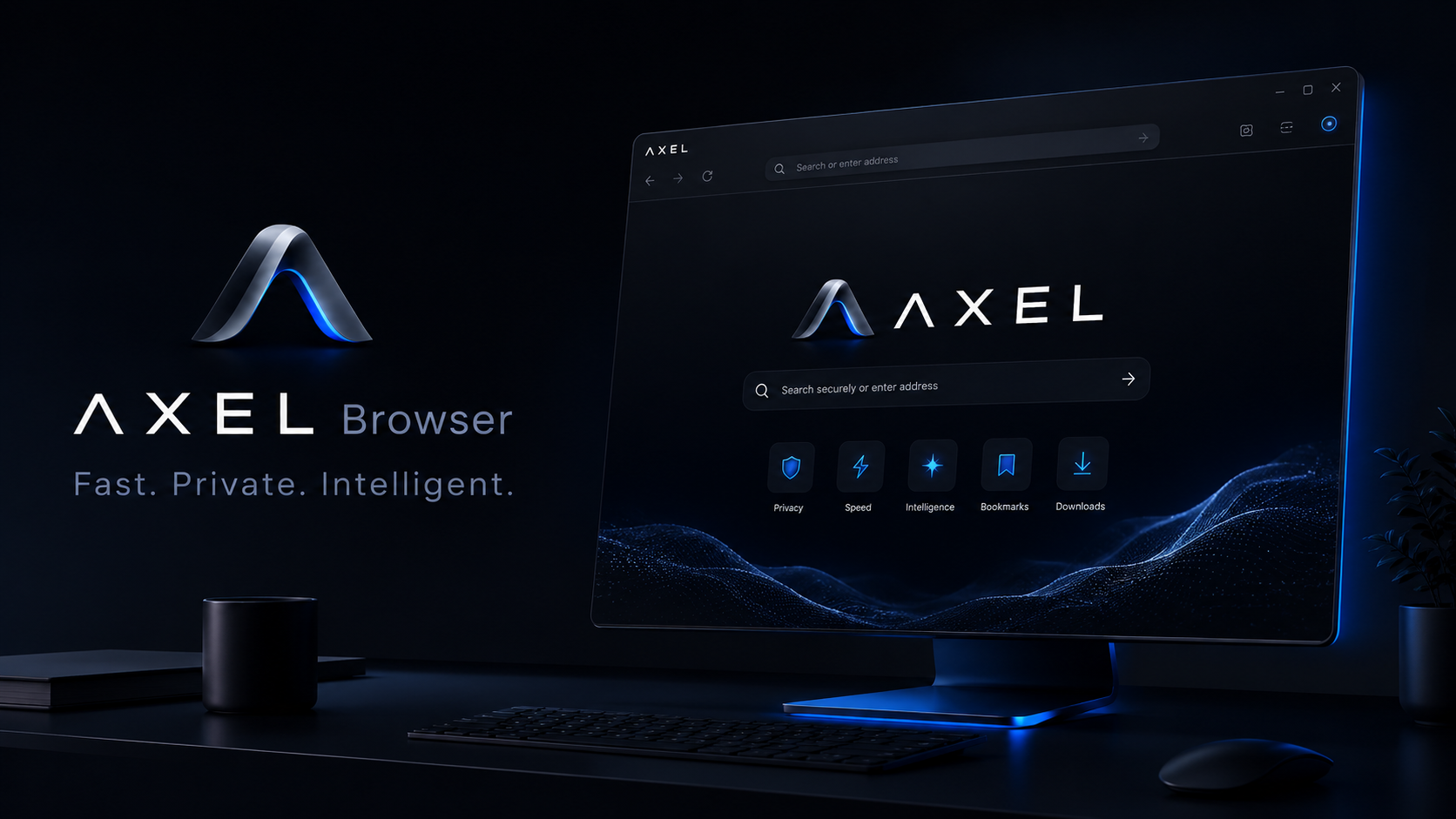 Axel Browser desktop website preview